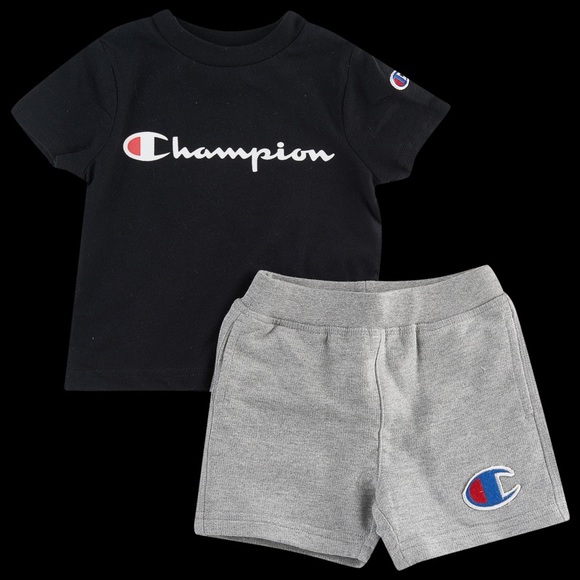 champion shorts set